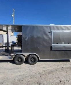 Concession Trailer 8.5' X 22' Charcoal Grey Food Event Catering -Cheap Concession Trailers Shop 20220326 090438