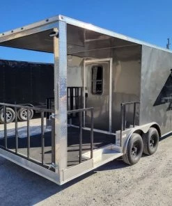 Concession Trailer 8.5' X 22' Charcoal Grey Food Event Catering -Cheap Concession Trailers Shop 20220326 090606