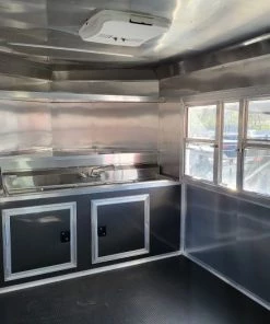 Concession Trailer 8.5' X 22' Charcoal Grey Food Event Catering -Cheap Concession Trailers Shop 20220326 090645