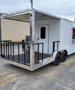 8.5' X 22' Elite White Concession Food Trailer -Cheap Concession Trailers Shop 20220402 124039