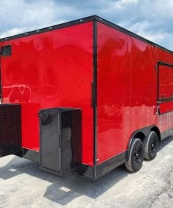 8.5' x 16' Red Concession Food Trailer Blackout -Cheap Concession Trailers Shop 20220519 132829