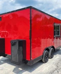 8.5' x 16' Red Concession Food Trailer Blackout -Cheap Concession Trailers Shop 20220519 132926