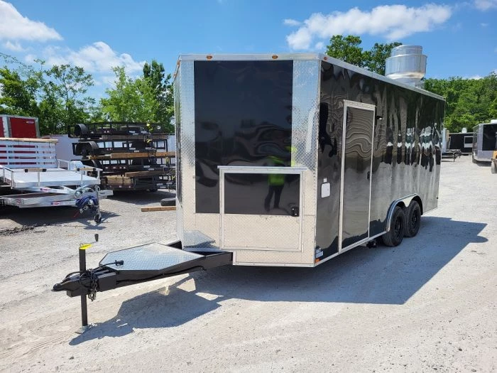 Concession Trailer 8.5' X 18' Black Food Event Catering 3 Concession Trailer 8.5' X 18' Black Food Event Catering - Image 3