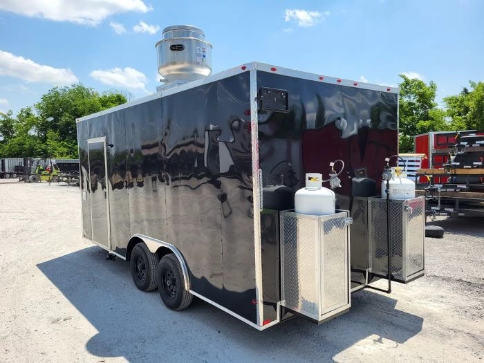 Concession Trailer 8.5' X 18' Black Food Event Catering 9 Concession Trailer 8.5' X 18' Black Food Event Catering - Image 9