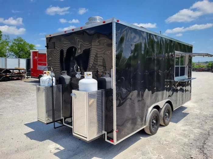 Concession Trailer 8.5' X 18' Black Food Event Catering 11 Concession Trailer 8.5' X 18' Black Food Event Catering - Image 11