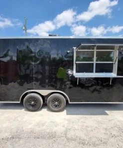 Concession Trailer 8.5' X 18' Black Food Event Catering 39 Concession Trailer 8.5' X 18' Black Food Event Catering -Cheap Concession Trailers Shop 20220520 115216