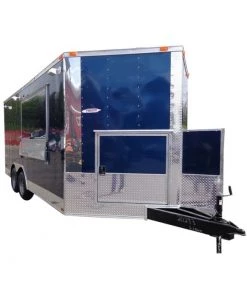 Concession Trailer 8.5'x16' Blue - Catering Food Event Vending
