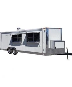 Concession Trailer 8.5'x24' White - Food Catering Event Vending