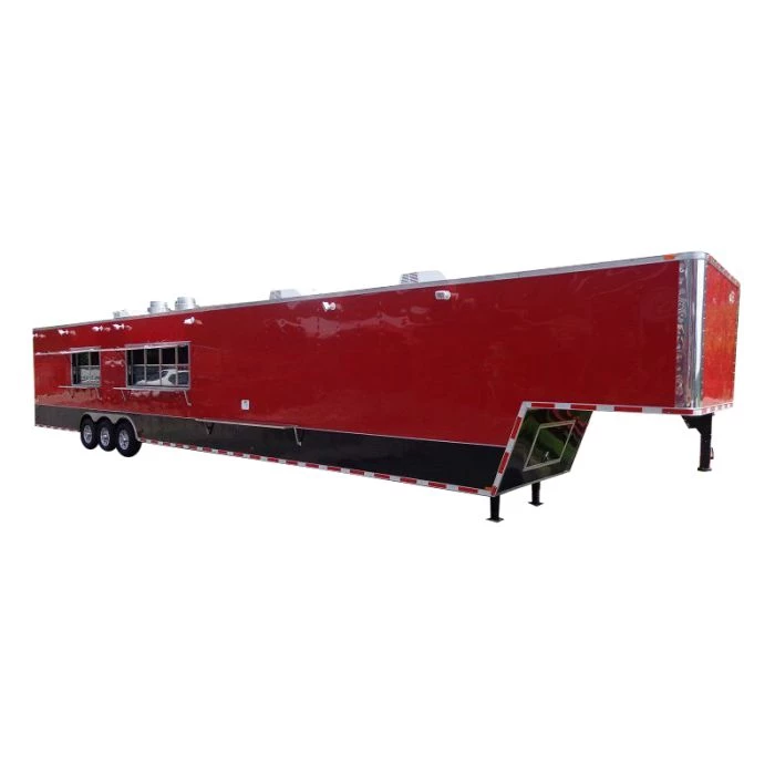 Concession Trailer 8.5'x53' Gooseneck BBQ Catering Food Smoker Event (Red) 1 Concession Trailer 8.5'x53' Gooseneck BBQ Catering Food Smoker Event (Red)