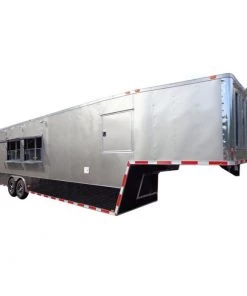 Concession Trailer 8.5'x36' Gray - Gooseneck Enclosed Event Food Kitchen