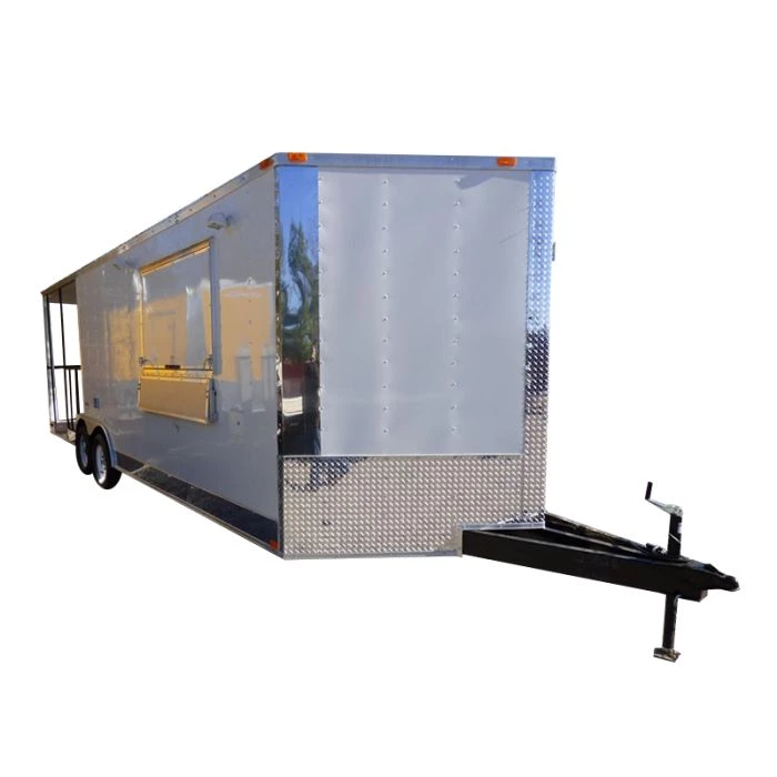BBQ Concession Trailer 8.5'x24' White - Smoker Event Enclosed Kitchen 1 BBQ Concession Trailer 8.5'x24' White - Smoker Event Enclosed Kitchen