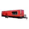 Concession Trailer 8.5' x 28' Red - Food Catering Event (With Appliances)