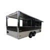 Concession Trailer 8.5'X20' Black - Event Enclosed Food Kitchen