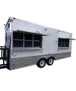 Concession Trailer 8.5'x20' White - Event Food Catering Enclosed Kitchen