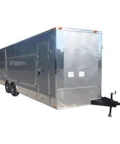 8.5' x 20' Concession Food Trailer Silver Frost Catering Event