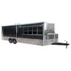 Concession Trailer Charcoal Gray 8.5' x 24' Catering Event Food Trailer