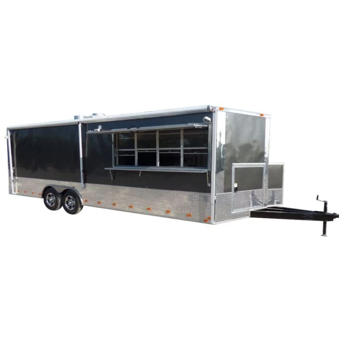 Concession Trailer Charcoal Gray 8.5' x 24' Catering Event Food Trailer 1 Concession Trailer Charcoal Gray 8.5' x 24' Catering Event Food Trailer