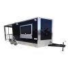 Concession Trailer Black 8.5' x 20' BBQ Smoker Event Catering Trailer