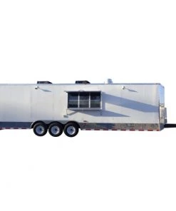 Concession Trailer 8.5' X 30' White - Food Event Catering