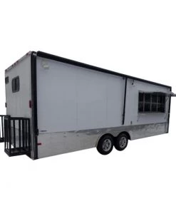 Concession Trailer 8.5' X 24' White - Food Event Catering