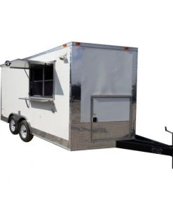 Concession Trailer 8.5' X 14' White - Food Event Catering