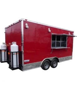 Concession Trialer 8.5' X 17' Red - Food Event Catering