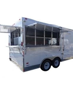 Concession Trailer 8.5' X 15' White - Food Event Catering
