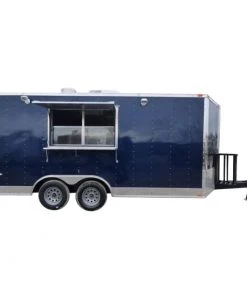 Concession Trailer 8.5 X 16' Indigo Blue - Food Event Catering -Cheap Concession Trailers Shop 31472noapp