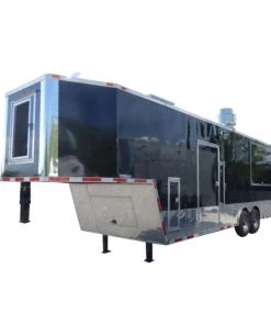 Concession Trailer 8.5' X 30' Black - BBQ Event and Catering -Cheap Concession Trailers Shop 31997noapp 1
