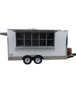 Concession Trailer 8.5' X 16' White - Food Event Catering -Cheap Concession Trailers Shop 33252noapp