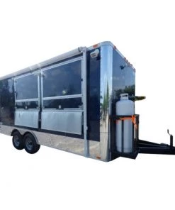 Concession Trailer 8.5 X 18 Indigo Blue - Food Event Catering -Cheap Concession Trailers Shop 33380noapp
