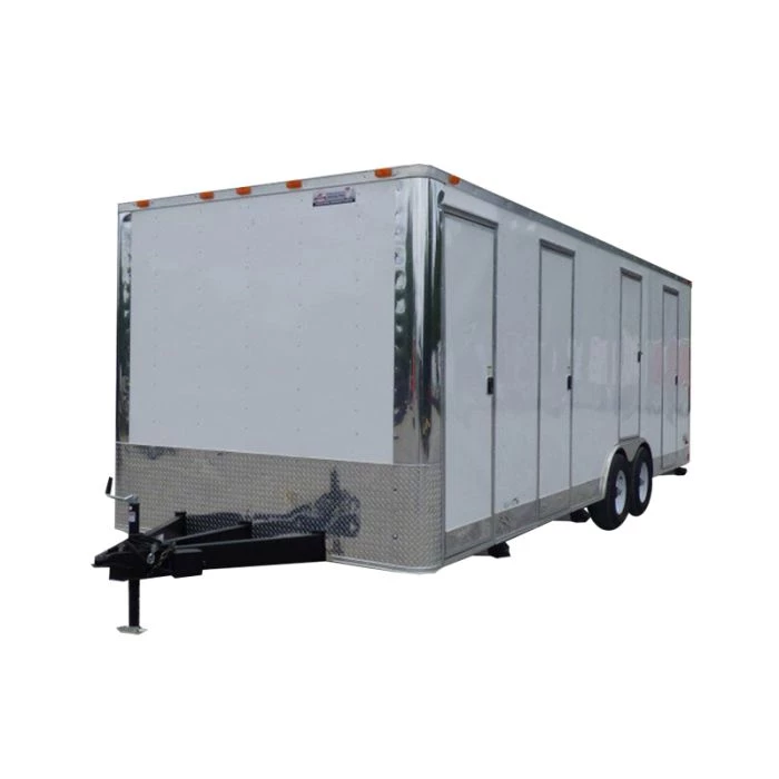 Concession Trailer 8.5 X 24 White Shower Trailer 1 Concession Trailer 8.5 X 24 White Shower Trailer