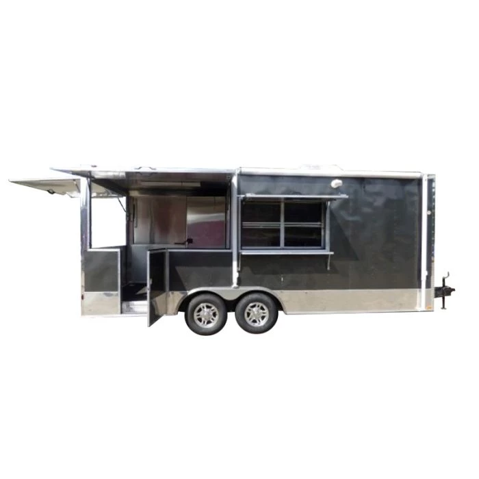 8.5' x 20' Concession Food Trailer Charcoal Grey With Appliances 1 8.5' x 20' Concession Food Trailer Charcoal Grey With Appliances