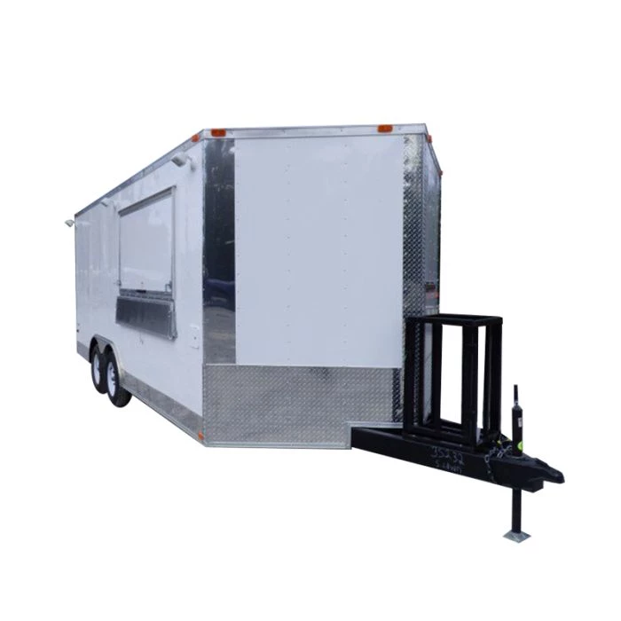 8.5' x 18' White Event Catering Concession Food Trailer 1 8.5' x 18' White Event Catering Concession Food Trailer