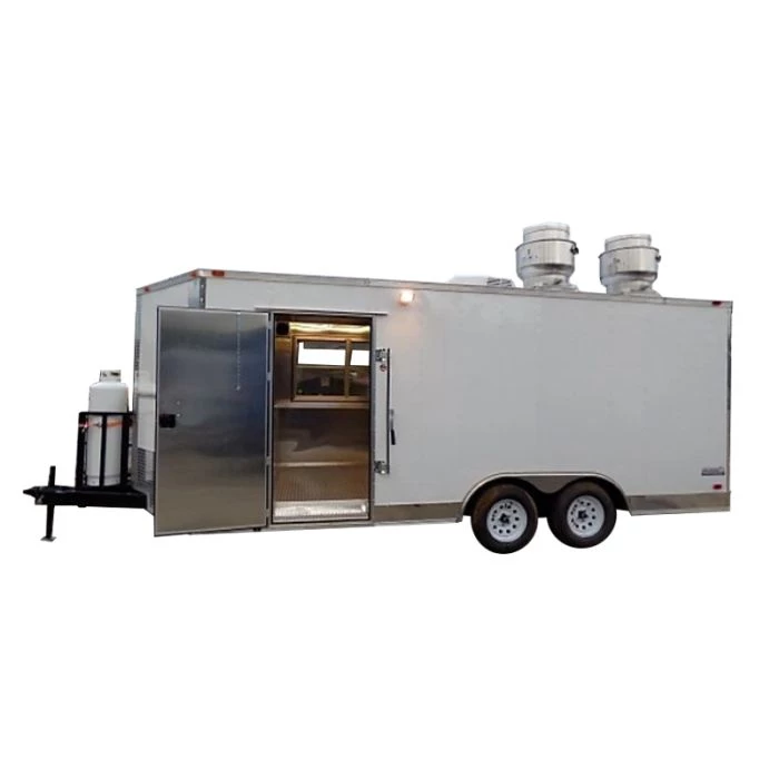 8.5' x 18' White Catering Event Concession Food Trailer With Appliances 1 8.5' x 18' White Catering Event Concession Food Trailer With Appliances