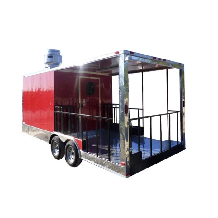 8.5' X 20' Red BBQ Event Catering Concession Food Trailer 1 8.5' X 20' Red BBQ Event Catering Concession Food Trailer