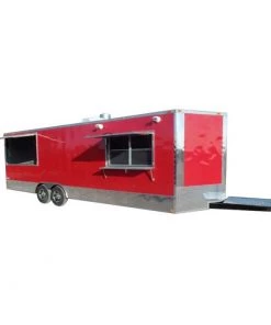 8.5' x 26' Concession Trailer Red Food Event Vending