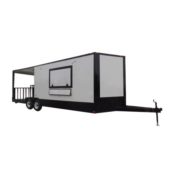 8.5' x 24' Concession Food Trailer White Event Catering 1 8.5' x 24' Concession Food Trailer White Event Catering