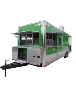8.5' x 30' Concession Food Trailer Lime Green