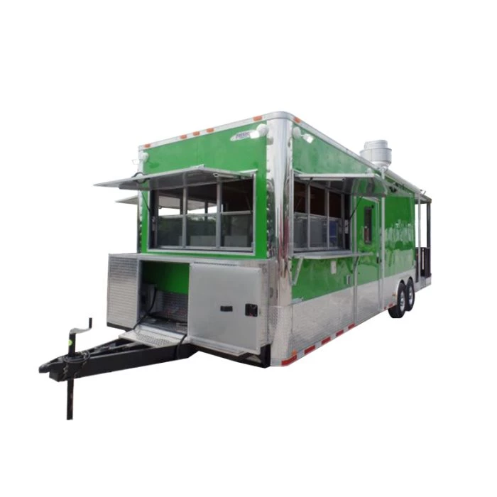 8.5' x 30' Concession Food Trailer Lime Green 1 8.5' x 30' Concession Food Trailer Lime Green
