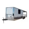 8.5' x 24' Concession Trailer White BBQ Event Catering