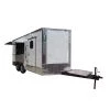 8.5' x 16' Concession Food Trailer White Event Catering