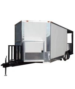 8.5' x 20' Concession Food Trailer White Event Catering -Cheap Concession Trailers Shop 42664noapp