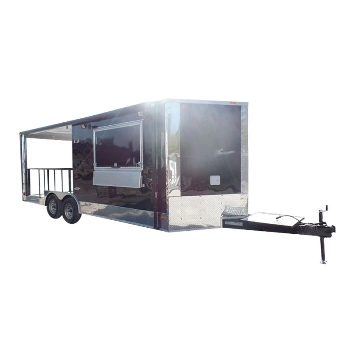 8.5' x 20' Concession Food Trailer Black Event Catering 1 8.5' x 20' Concession Food Trailer Black Event Catering
