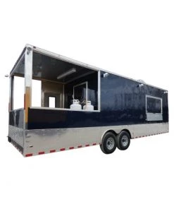 8.5' x 28' Concession Food Trailer Blue