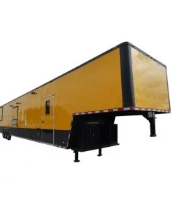8.5' x 52' Concession Food Trailer Gooseneck Yellow