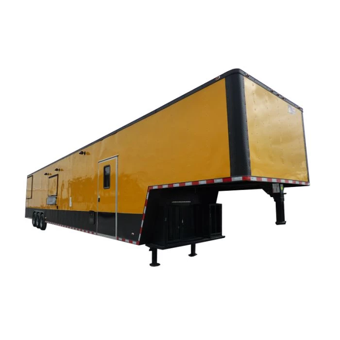 8.5' x 52' Concession Food Trailer Gooseneck Yellow 1 8.5' x 52' Concession Food Trailer Gooseneck Yellow
