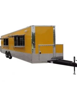 8.5' x 24' Concession Food Trailer Yellow Event Catering