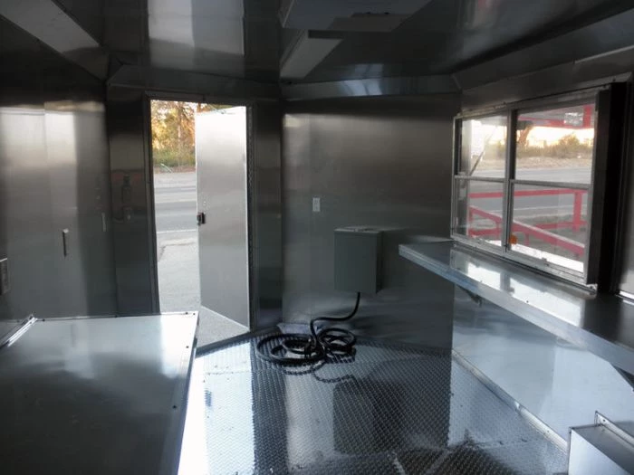 Concession Food Trailer - 8.5' x 14' - White and Features Vent Hood 5 Concession Food Trailer - 8.5' x 14' - White and Features Vent Hood - Image 5