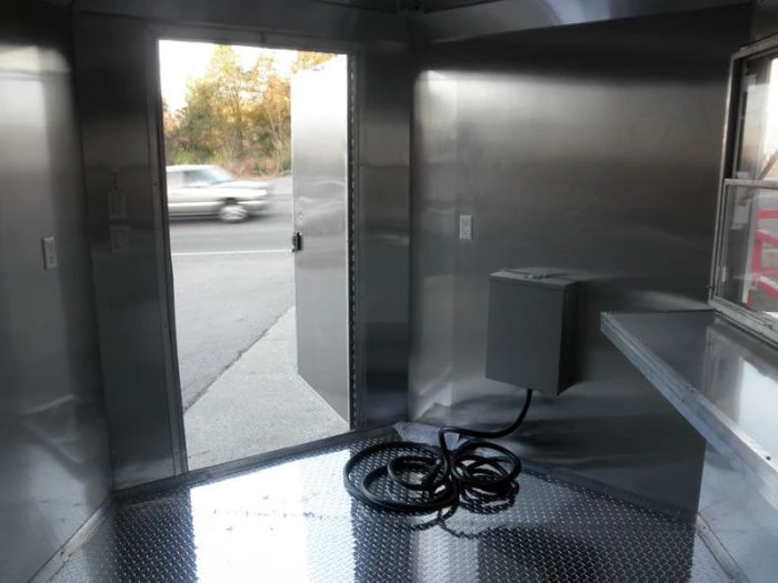 Concession Food Trailer - 8.5' x 14' - White and Features Vent Hood 7 Concession Food Trailer - 8.5' x 14' - White and Features Vent Hood - Image 7